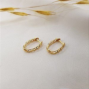 Brinco Argola Filigrana Ouro 18k
