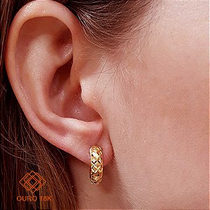 Brinco Argola Ouro 18k
