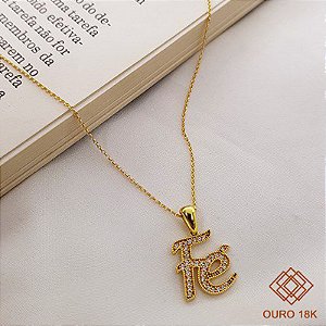Kit Cordão Ouro 18k + Pingente Fé Ouro 18k