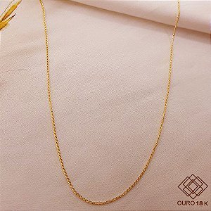 Cordão Groumet Ouro 18k - 50cm