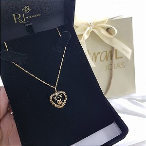 Kit Cordão Ouro 18k + Pingente Filho Ouro 18k