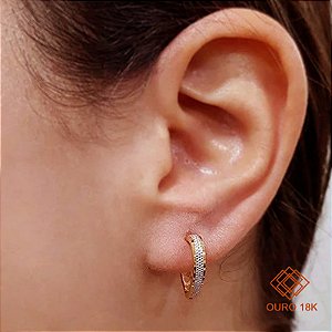 Brinco Argola Ouro 18k