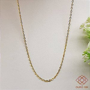 Cordão Bailarina Ouro 18k - 40cm