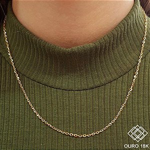 Cordão Bailarina Ouro 18k - 45cm