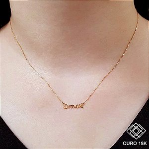 Gargantilha Amor Ouro 18k
