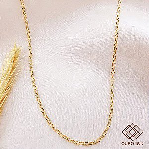Cordão Elos Ouro 18k - 40cm