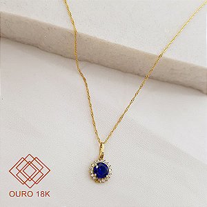 Kit Cordão Ouro 18k + Pingente Chuveiro Ouro 18k