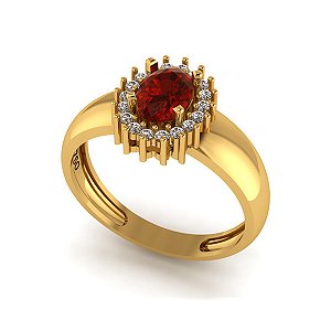 Anel Formatura Segurança Do Trabalho Ouro 18k Zircônias - Sem emblema