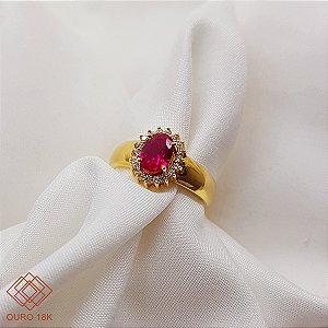 Anel Formatura Segurança Do Trabalho Ouro 18k Zircônias - Sem emblema