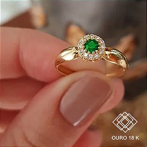 Anel Formatura Zootecnia Ouro 18k Zircônias - Sem emblema