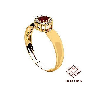 Anel Formatura Odontologia Ouro 18k Zircônias - Sem emblema