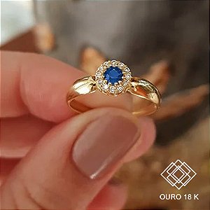 Anel Formatura Normal Superior Ouro 18k Zircônias - Sem emblema