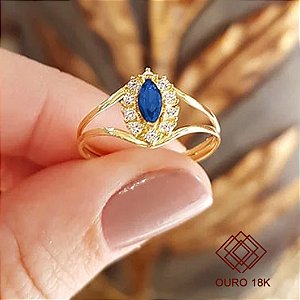 Anel Formatura Arquitetura E Urbanismo Ouro 18k Zircônias - Sem emblema