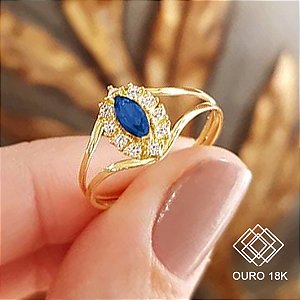 Anel Formatura Engenharia Civil Ouro 18k Zircônias - Sem emblema