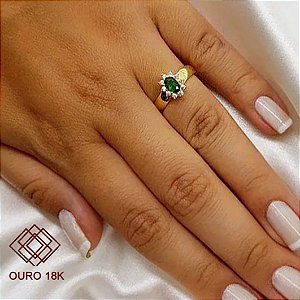 Anel Formatura Biomedicina Ouro 18k Zircônias - Sem emblema