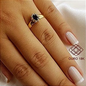 Anel Formatura Arquitetura E Urbanismo Ouro 18k Zircônias - Sem emblema