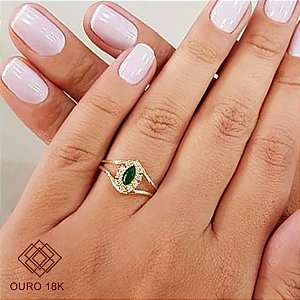 Anel Formatura Medicina Ouro 18k Zircônias - Sem emblema