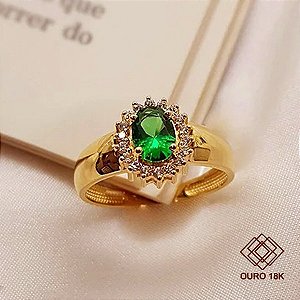 Anel Formatura Zootecnia Ouro 18k Zircônias - Sem emblema