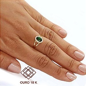 Anel Formatura Bioquímica Ouro 18k Zircônias - Sem emblema