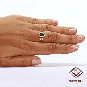 Anel Formatura Nutrição Ouro 18k Zircônias - Sem emblema