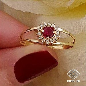 Anel Formatura Segurança Do Trabalho Ouro 18k Zircônias - Sem emblema