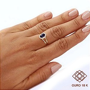 Anel Formatura Engenharia Química Ouro 18k Zircônias - Sem emblema