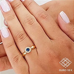 Anel Formatura Engenharia De Produção Ouro 18k Zircônias - Sem emblema