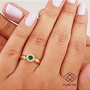 Anel Formatura Educação Física Ouro 18k Zircônias - Sem emblema