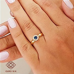 Anel Formatura Ciências Computação Ouro 18k Zircônias - Sem emblema