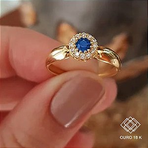 Anel Formatura Fonoaudiologia Ouro 18k Zircônias - Sem emblema