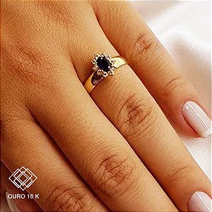 Anel Formatura Engenharia Química Ouro 18k Zircônias - Sem emblema