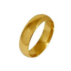 1 Aliança Casamento Ouro Amarelo 18k