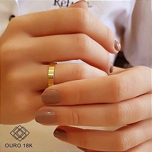 1 Aliança Casamento Ouro Amarelo 18k