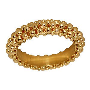 Anel Inteiro de Esferas Ouro 18k
