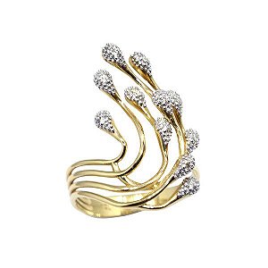 Anel Manoel Bernardes Ouro 18k Diamantes - cod. 2076
