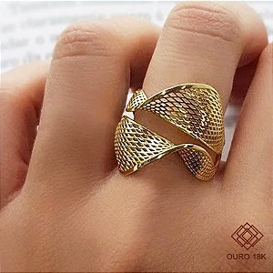 Anel Filigrana Ouro 18k