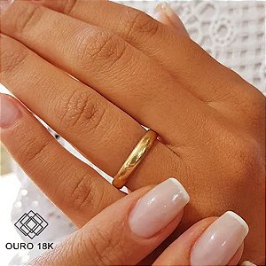 1 Aliança Casamento Ouro 18k