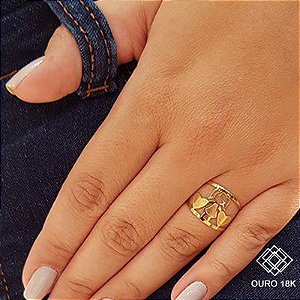 Anel Filho Ouro 18k Menina