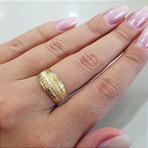 Anel Estamparia Ouro 18k