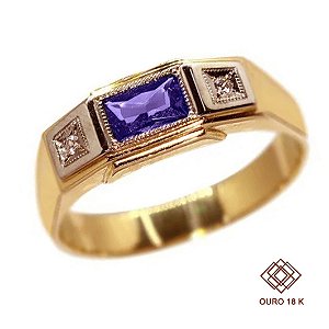 Anel Formatura Engenharia Computação Masculino Ouro 18k