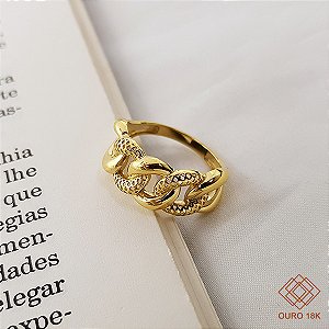 Anel Corrente Ouro 18k