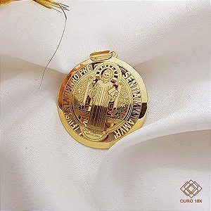 Pingente São Bento Ouro 18k