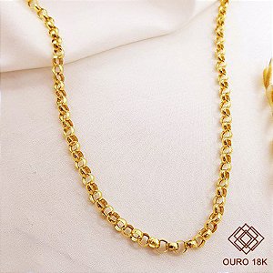 Cordão Elo Português Ouro 18k - 45cm