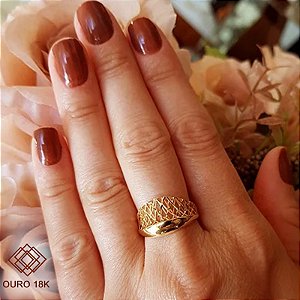 Anel Filigrana Ouro 18k