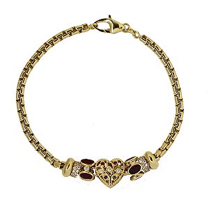 Pulseira Berloques Árvore da Vida Ouro 18k