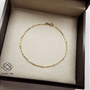 Pulseira Cadeado Masculina Ouro 18k