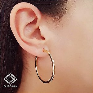 Brinco Argola Grande Ouro 18k