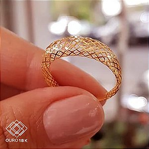 Anel Filigrana Ouro 18k