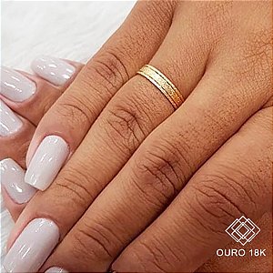 1 Aliança Casamento Ouro 18k