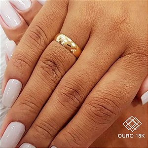 1 Aliança Casamento Ouro 18k